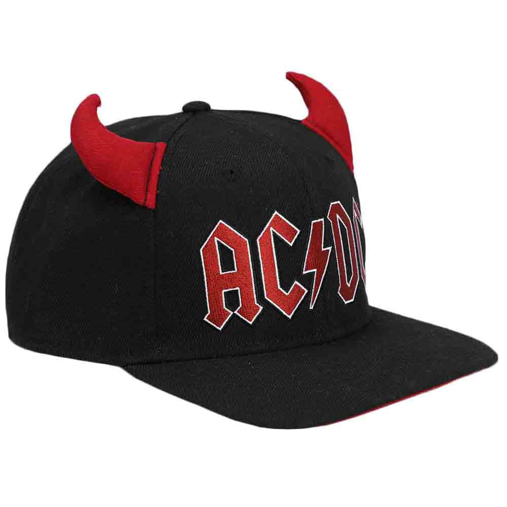 AC/DC Horn Pre-Curved Bill Snapback - Clothing - Hats 