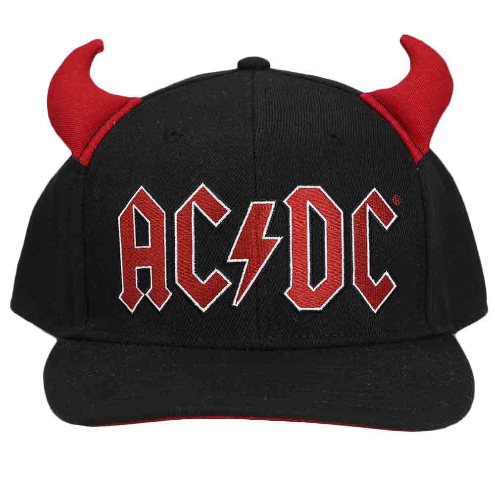AC/DC Horn Pre-Curved Bill Snapback - Clothing - Hats 