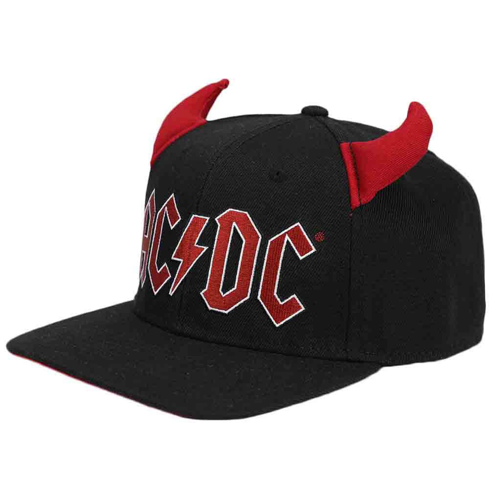 AC/DC Horn Pre-Curved Bill Snapback - Clothing - Hats 