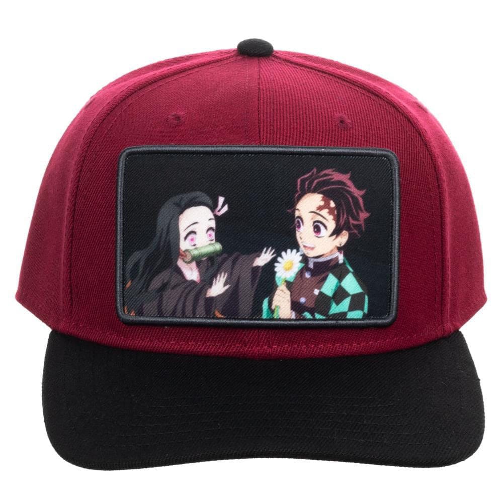 Demon Slayer Sublimated Patch Pre-Curved Snapback - Clothing