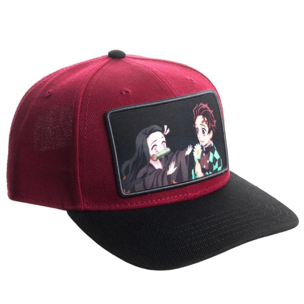 Demon Slayer Sublimated Patch Pre-Curved Snapback - Clothing