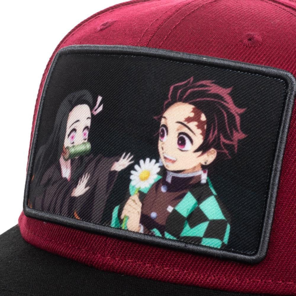 Demon Slayer Sublimated Patch Pre-Curved Snapback - Clothing
