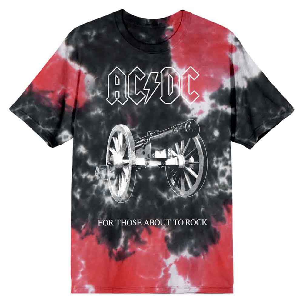 AC/DC For Those About To Rock Tie Dye Unisex Tee - Clothing