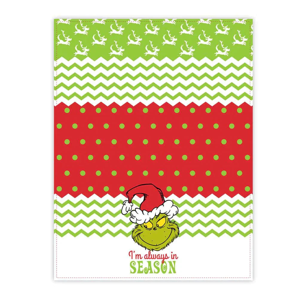 14.5 Dr. Seuss The Grinch Always In Season Tea Towel - Home 
