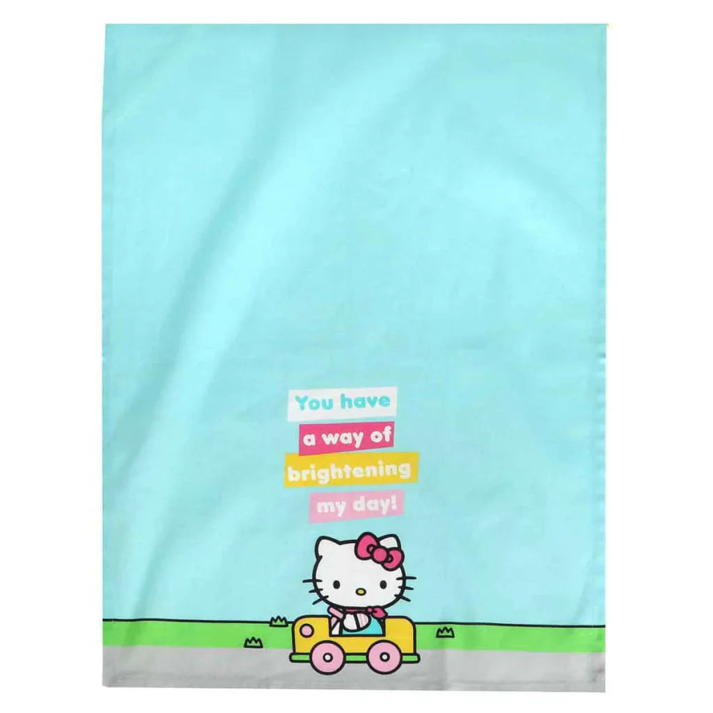 14.5 Hello Kitty Brightening My Day Tea Towel - Home Decor -