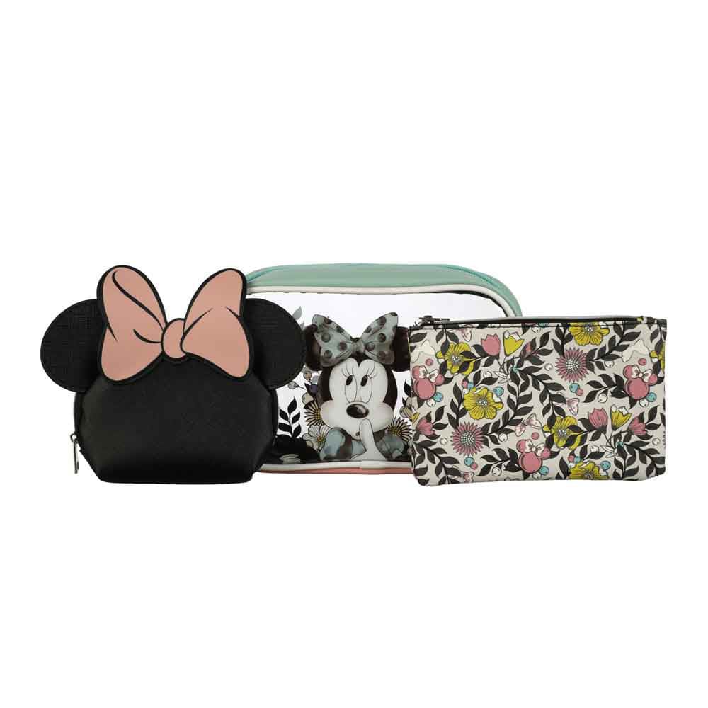 9 Disney Minnie Mouse Travel Cosmetic Bags (Set of 3) - 