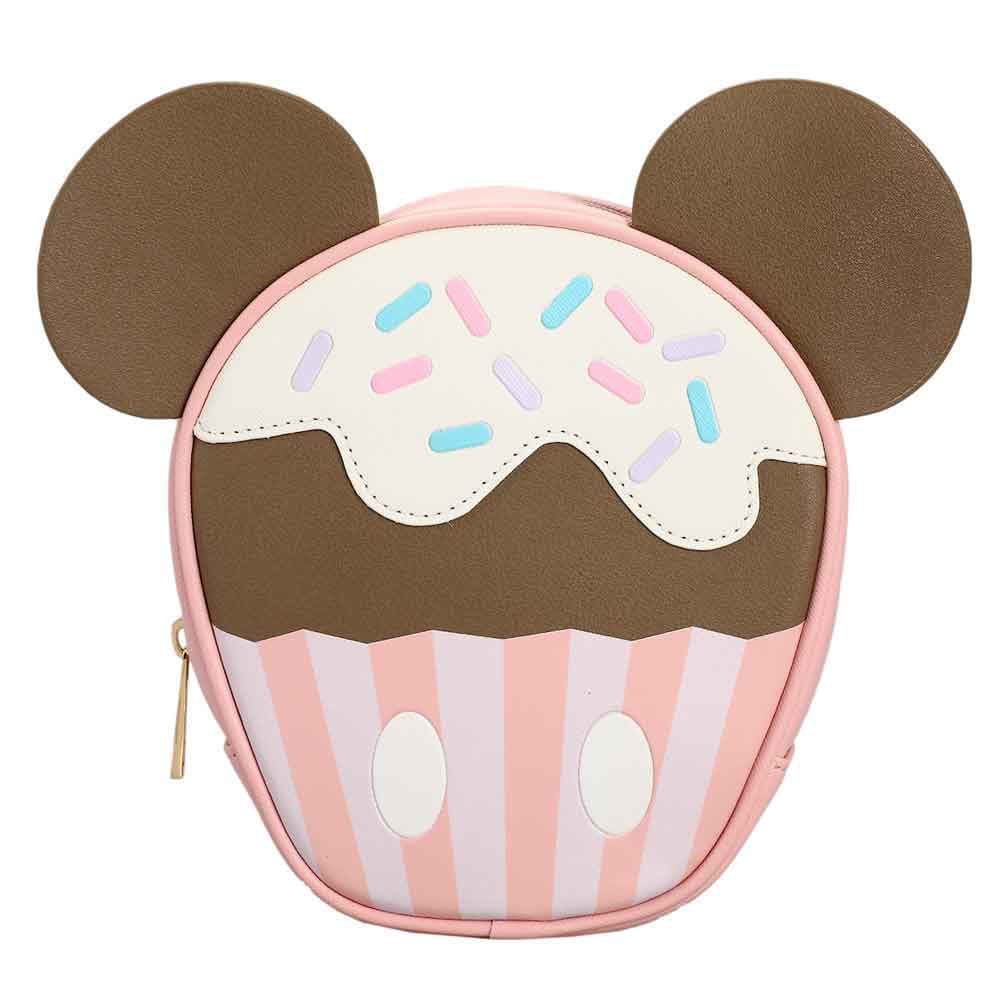 7 Disney Mickey Mouse Sweet Tooth Cupcake Travel Cosmetic 