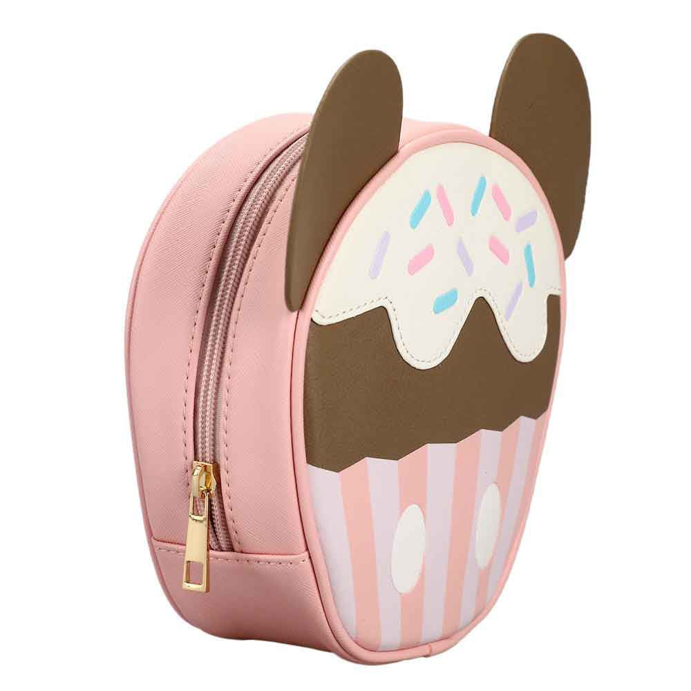 7 Disney Mickey Mouse Sweet Tooth Cupcake Travel Cosmetic 