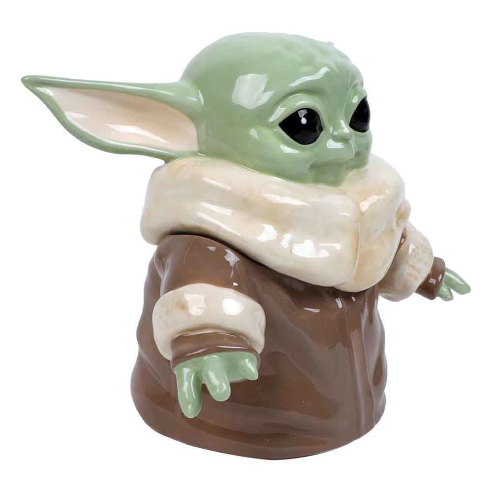 Star Wars The Mandalorian Grogu Sculpted Ceramic Cookie Jar