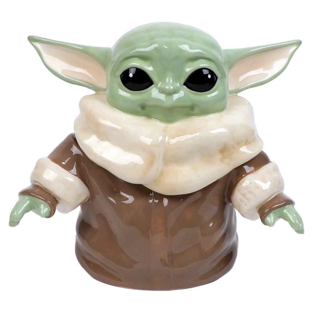 Star Wars The Mandalorian Grogu Sculpted Ceramic Cookie Jar