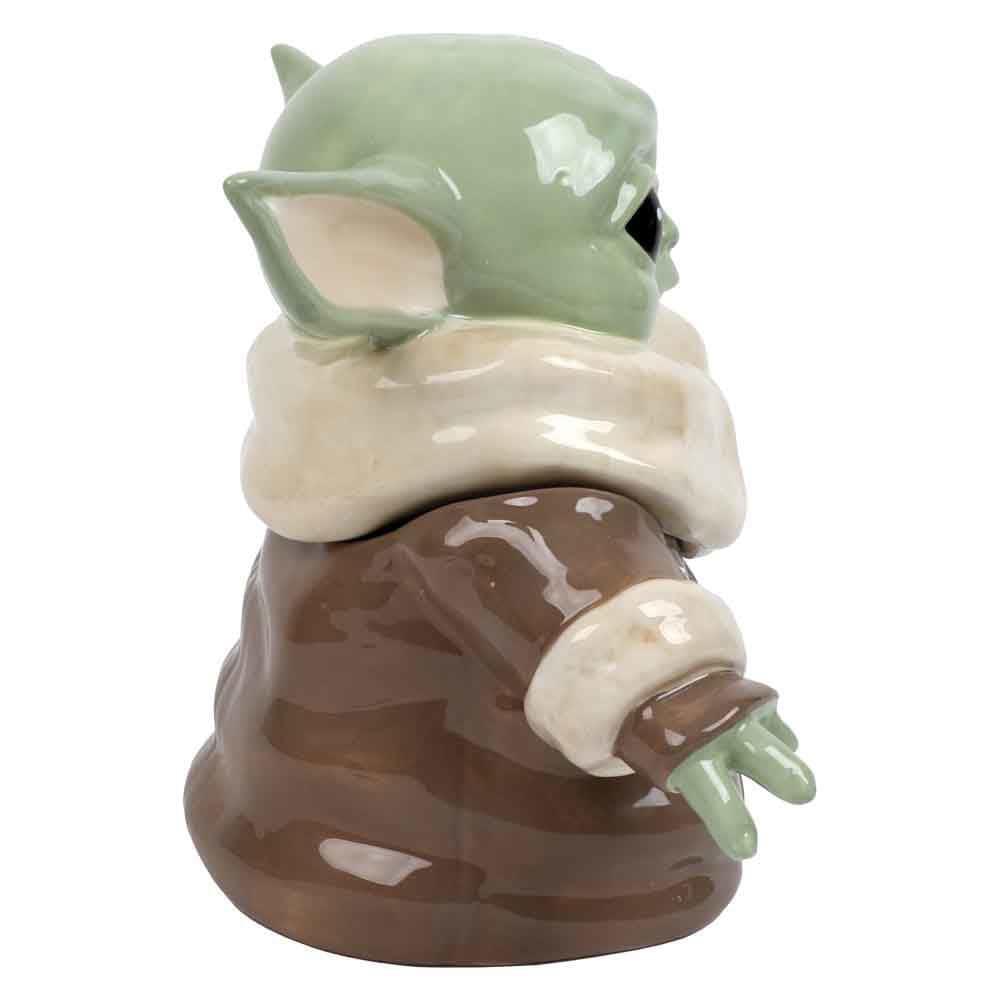 Star Wars The Mandalorian Grogu Sculpted Ceramic Cookie Jar