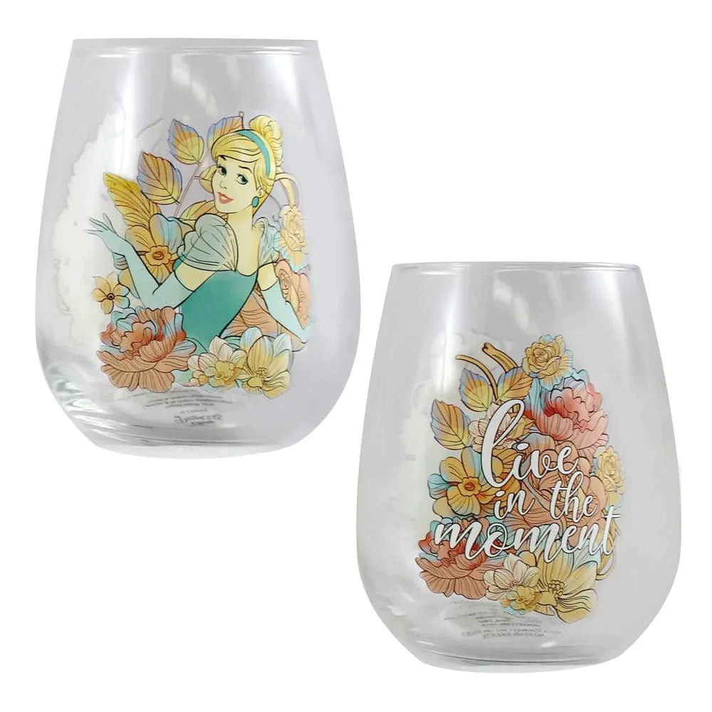 Disney Princess 18 oz. (Set of 4) Contour Glass Set - Home