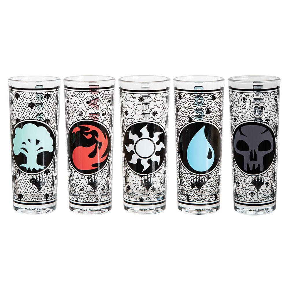 2 oz. Magic The Gathering (Set of 5) Tall Shooter Glass Set