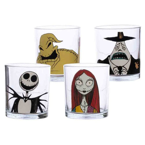 10 oz. Nightmare Before Christmas (Set of 4) Glass Set -