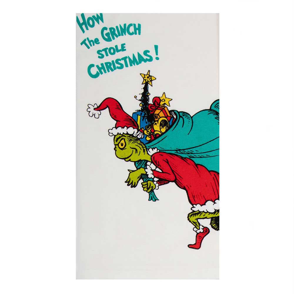 14.5 Dr. Seuss How the Grinch Stole Christmas Tea Towel - 