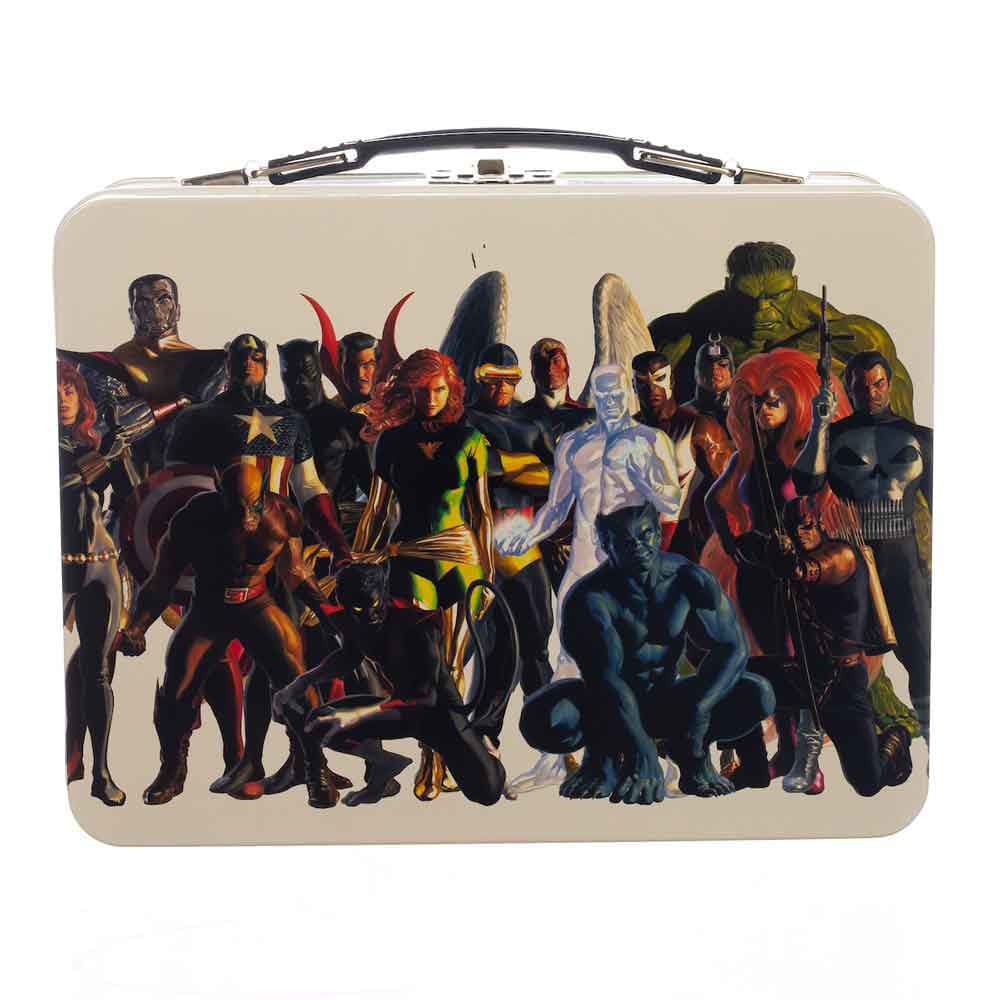 9 Marvel Comics Retro Large Tin Tote - Lunch Box