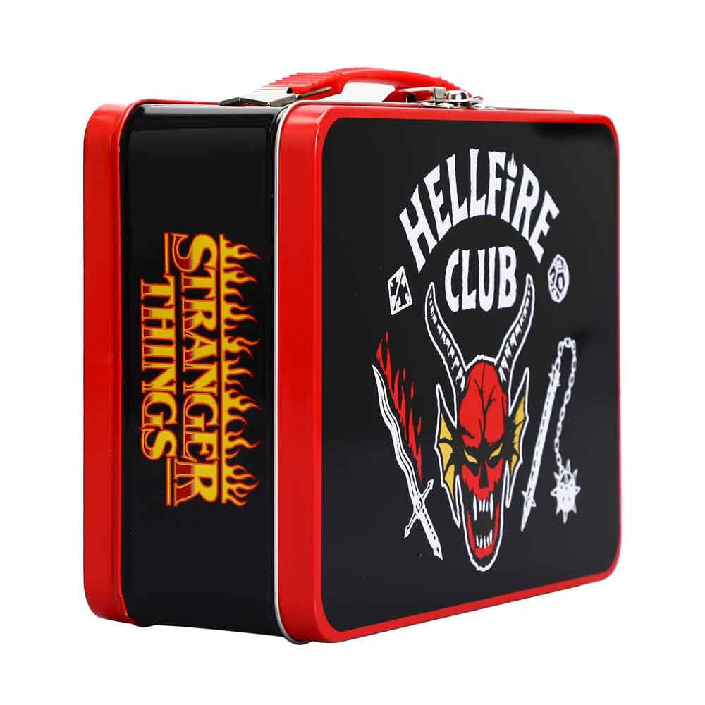 9 Stranger Things Hellfire Club Tin Tote - Lunch Box