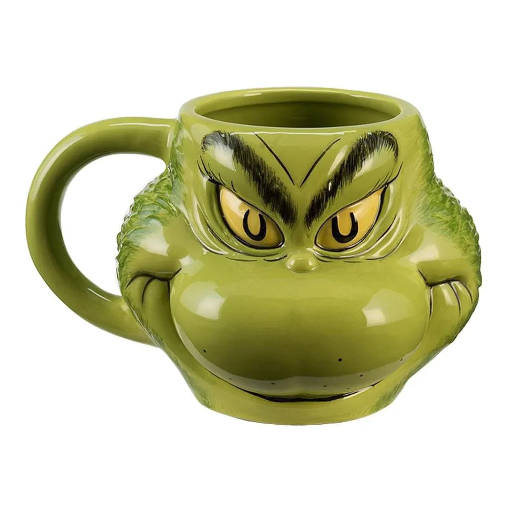 16 oz Dr. Seuss The Grinch Ceramic Sculpted Mug - Home Decor