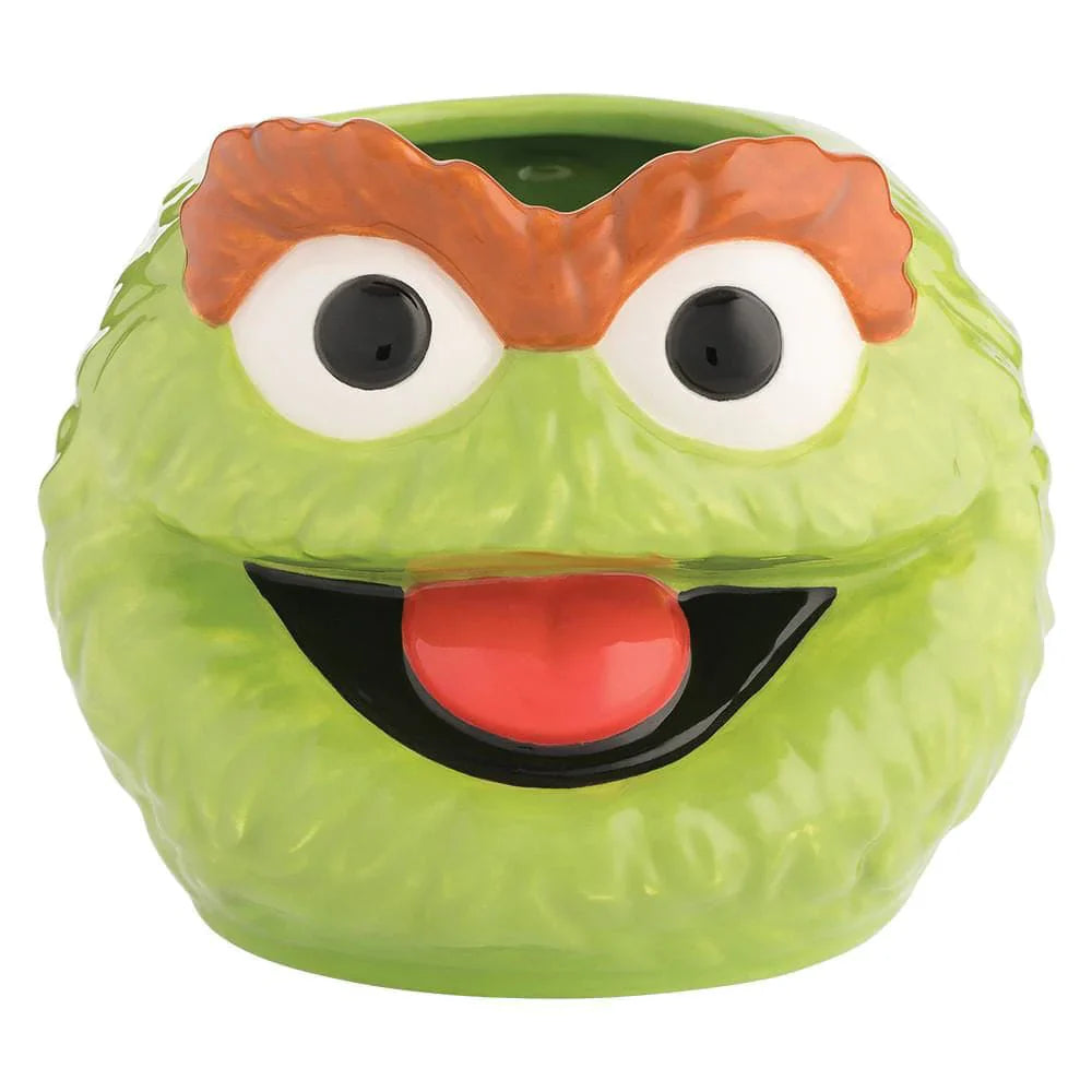 20 oz Sesame Street Oscar Sculpted Ceramic Mug - Home Decor 