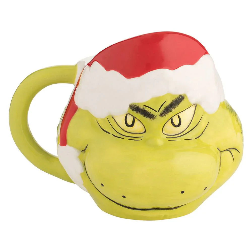16 oz Dr. Seuss The Grinch Sculpted Ceramic Mug - Home Decor