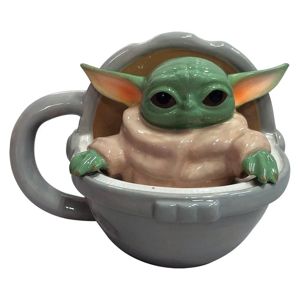 12 oz Star Wars The Mandalorian Grogu Sculpted Ceramic Mug -