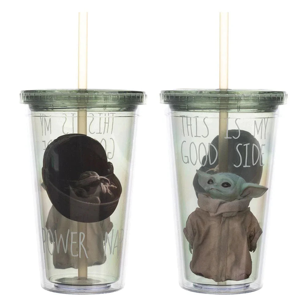 16 oz Star Wars The Mandalorian Grogu Acrylic Travel Cup -