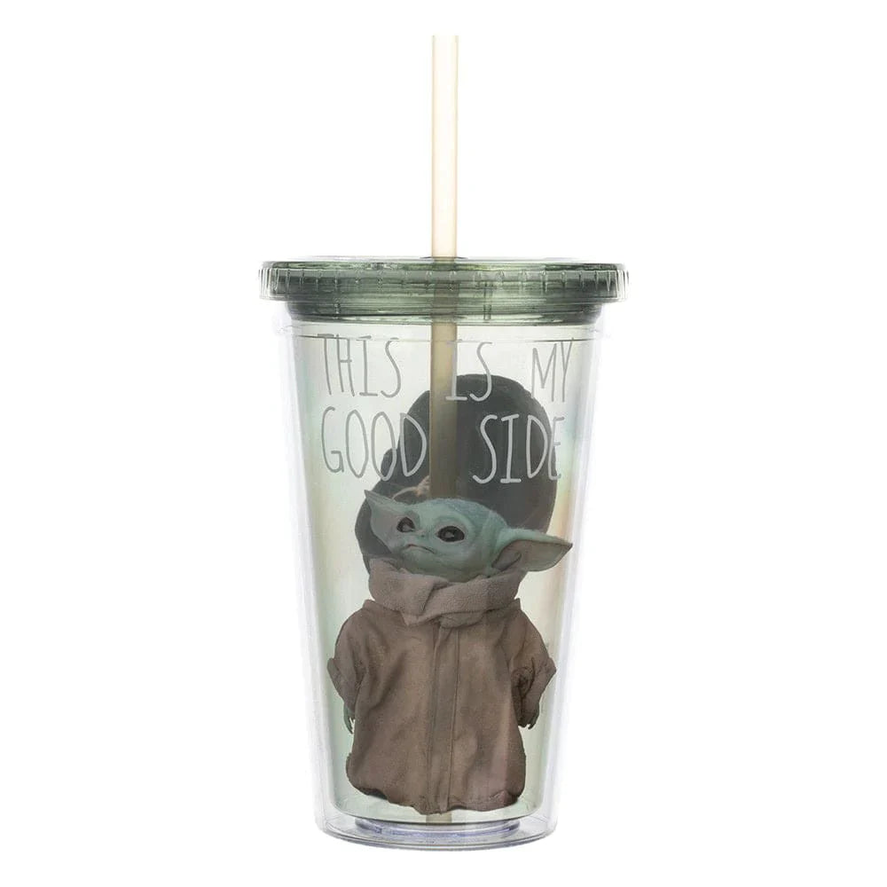 16 oz Star Wars The Mandalorian Grogu Acrylic Travel Cup -
