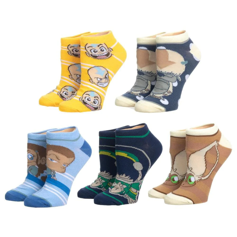 Avatar The Last Airbender 5 Pair Ankle Socks - Socks